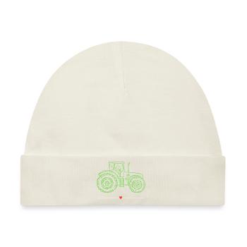 Traktor / Traktor / Traktor - Baby Premium Organic Mütze - Naturweiß - Vorne