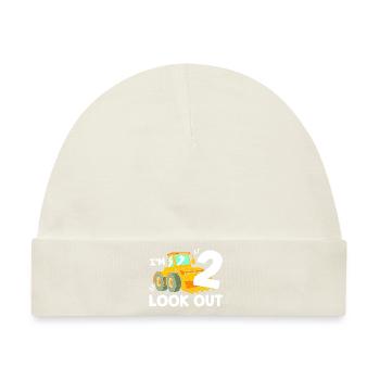 Baustelle Kindergeburtstag - Baby Premium Organic Mütze - Naturweiß - Vorne