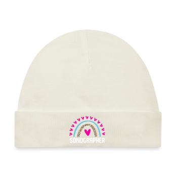 Kardiogramm Kardiographie - Baby Premium Organic Mütze - Naturweiß - Vorne