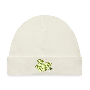 Du schaffst das - Baby Premium Organic Mütze - Naturweiß - Vorne