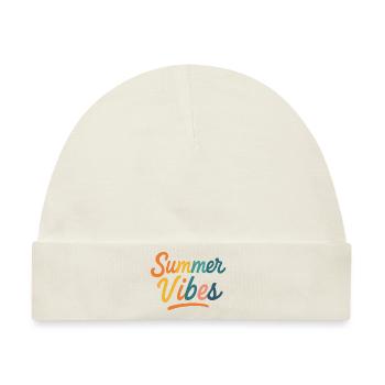 Sommerliche Vibes - Baby Premium Organic Mütze - Naturweiß - Vorne