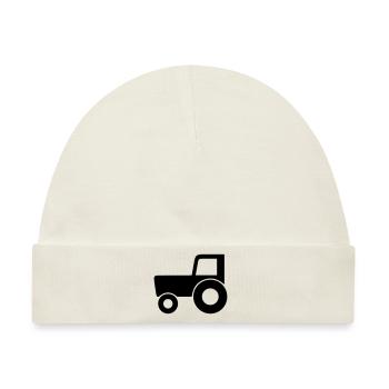 Trecker - Baby Premium Organic Mütze - Naturweiß - Vorne