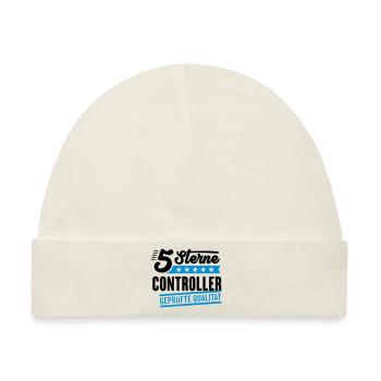 5Sterne Controller - Baby Premium Organic Mütze - Naturweiß - Vorne