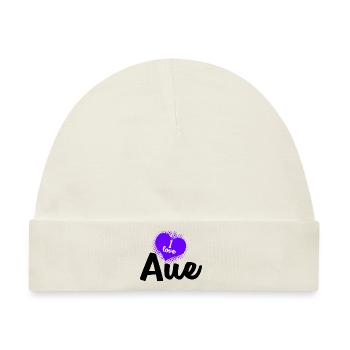 I Love Aue - Baby Premium Organic Mütze - Naturweiß - Vorne