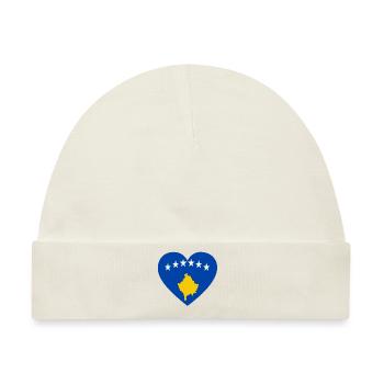 Love Liebe geschenk Kosovo balkan kosovar - Baby Premium Organic Mütze - Naturweiß - Vorne