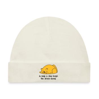 schlafen - Baby Premium Organic Mütze - Naturweiß - Vorne