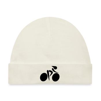 Rennradfahrern - Baby Premium Organic Mütze - Naturweiß - Vorne