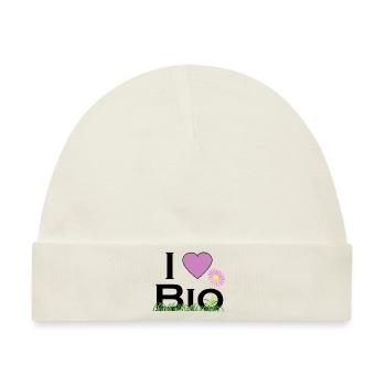 ich liebe bio - Baby Premium Organic Mütze - Naturweiß - Vorne