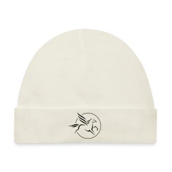 Pegasus im Kreis - Baby Premium Organic Mütze - Naturweiß - Vorne