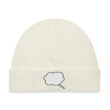 Thought Bubble - Baby Premium Organic Mütze - Naturweiß - Vorne