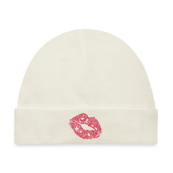 Lippen - Baby Premium Organic Mütze - Naturweiß - Vorne