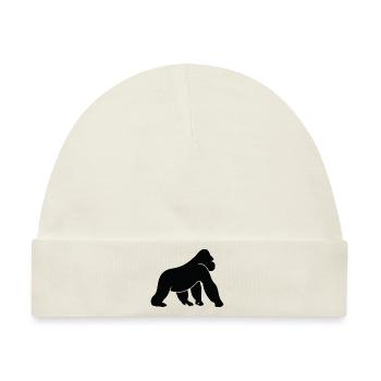 Ein wilder Gorilla - Baby Premium Organic Mütze - Naturweiß - Vorne