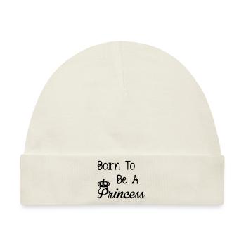 Princess - Baby Premium Organic Mütze - Naturweiß - Vorne