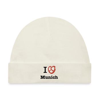 I Pretzel Munich - Baby Premium Organic Mütze - Naturweiß - Vorne