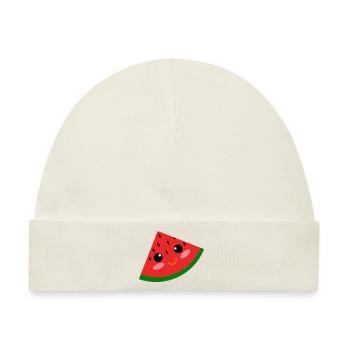 fröhliche Wassermelone - Baby Premium Organic Mütze - Naturweiß - Vorne