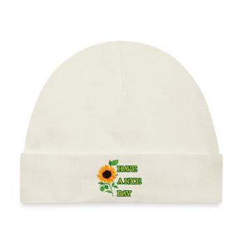 Have a nice day, Geschenke - Baby Premium Organic Mütze - Naturweiß - Vorne