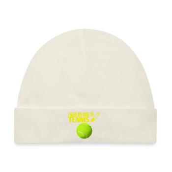 Tennisball Impfung Spritze Tennis Geschenkidee - Baby Premium Organic Mütze - Naturweiß - Vorne