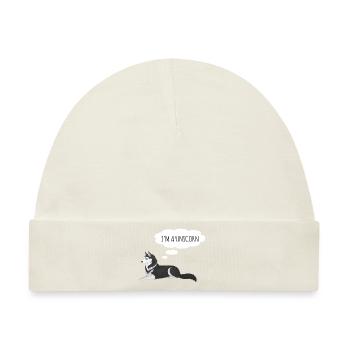Husky - Baby Premium Organic Mütze - Naturweiß - Vorne