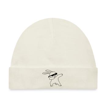 Ostern Karnickel Geschenk Osterhase Hase Frühling - Baby Premium Organic Mütze - Naturweiß - Vorne