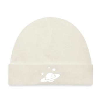 Milchstraße Planeten - Baby Premium Organic Mütze - Naturweiß - Vorne