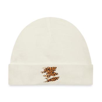 Leopard - Baby Premium Organic Mütze - Naturweiß - Vorne