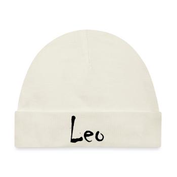 Leo - Baby Premium Organic Mütze - Naturweiß - Vorne