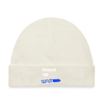 Stand up - Baby Premium Organic Mütze - Naturweiß - Vorne