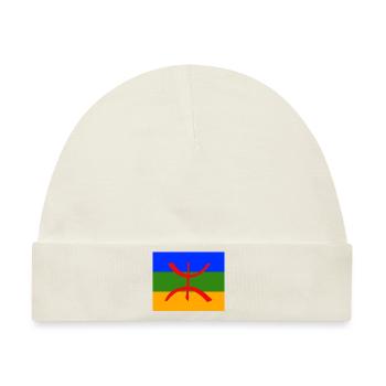 Amazigh Berber Flagge Imazighen - Baby Premium Organic Mütze - Naturweiß - Vorne