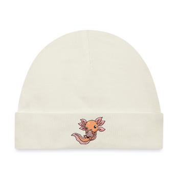 Axolotl Salamander - Baby Premium Organic Mütze - Naturweiß - Vorne