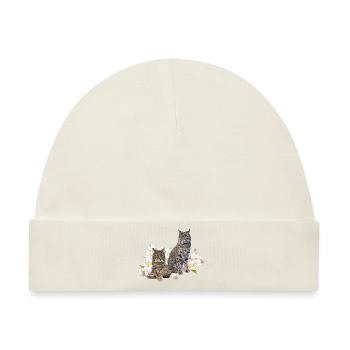 Luchs - Baby Premium Organic Mütze - Naturweiß - Vorne