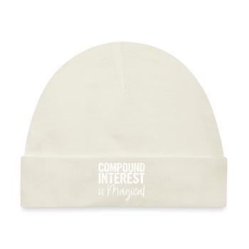 Compound Interest Is Magical - Baby Premium Organic Mütze - Naturweiß - Vorne