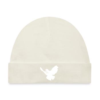 Friedenstaube - Baby Premium Organic Mütze - Naturweiß - Vorne