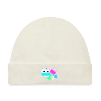Pastell Schmetterling - Baby Premium Organic Mütze - Naturweiß - Vorne