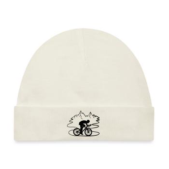 Ausflug Fahrrad Fahrer - Baby Premium Organic Mütze - Naturweiß - Vorne