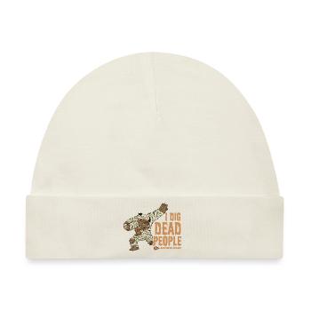 I Dig Dead People Archeologist - Baby Premium Organic Mütze - Naturweiß - Vorne