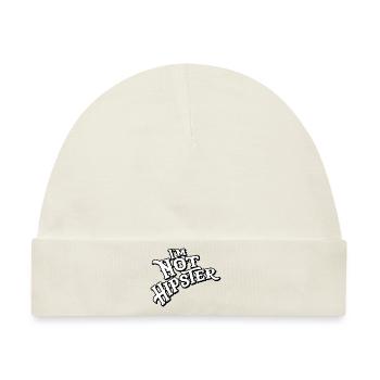Im not Hipster - Baby Premium Organic Mütze - Naturweiß - Vorne
