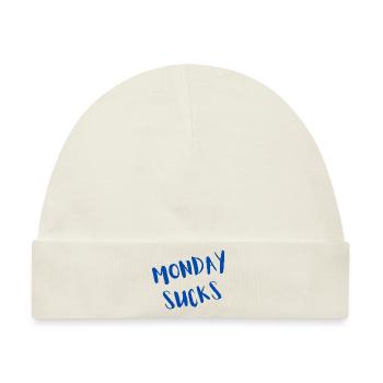 Monday sucks - Baby Premium Organic Mütze - Naturweiß - Vorne