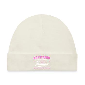 Kapitänin Ansprechpartnerin Bootsbesitzer - Baby Premium Organic Mütze - Naturweiß - Vorne