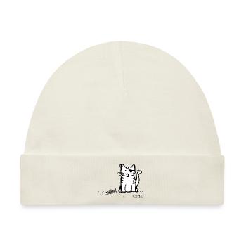 Mimosarella Kater - Baby Premium Organic Mütze - Naturweiß - Vorne