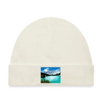 Obernberger See,landschaft,see,Tirol - Baby Premium Organic Mütze - Naturweiß - Vorne