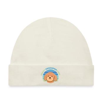 Cockapoo - Baby Premium Organic Mütze - Naturweiß - Vorne