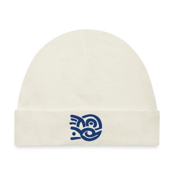 Fish Ornament Fischerei - Baby Premium Organic Mütze - Naturweiß - Vorne