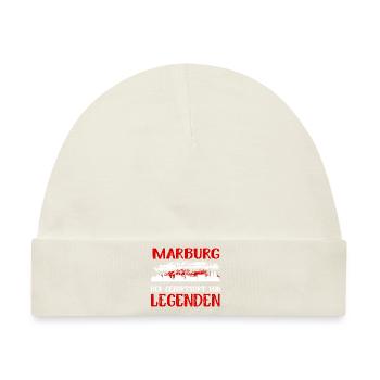 Marburger Der Geburtsort Von Legenden - Baby Premium Organic Mütze - Naturweiß - Vorne