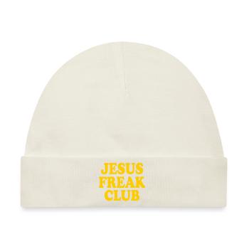 Jesus freak club - Baby Premium Organic Mütze - Naturweiß - Vorne