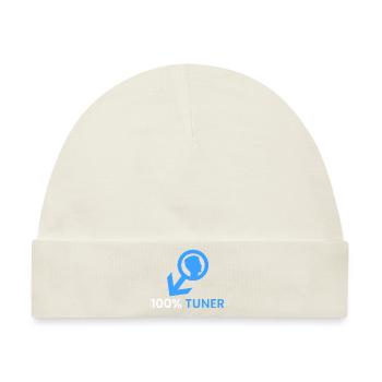 100% Tuner - Baby Premium Organic Mütze - Naturweiß - Vorne