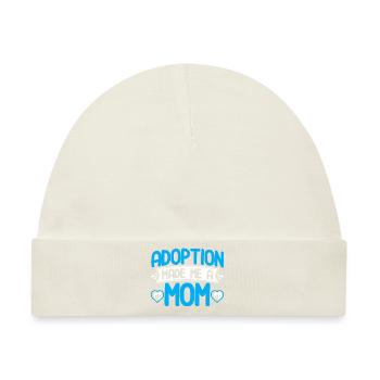 Pflegeeltern Adoption von Kindern Adoptiveltern - Baby Premium Organic Mütze - Naturweiß - Vorne