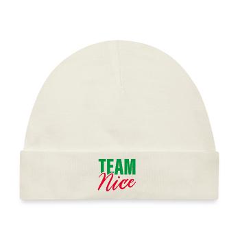 Team Nizza - Baby Premium Organic Mütze - Naturweiß - Vorne