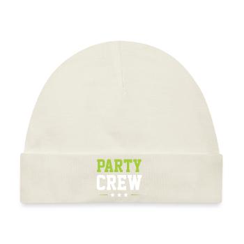 Party Crew - Baby Premium Organic Mütze - Naturweiß - Vorne