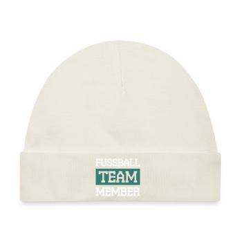 Fussball Team - Baby Premium Organic Mütze - Naturweiß - Vorne