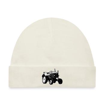 hanomag trecker Hanomag Traktor R16 Ackerschlepper - Baby Premium Organic Mütze - Naturweiß - Vorne